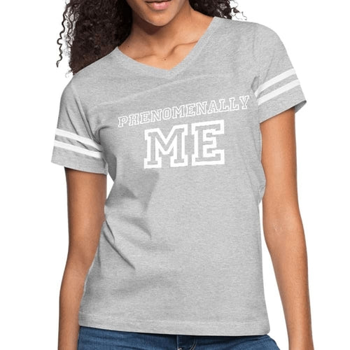 Womens Graphic Vintage Tee - Phenomenally me Sport T-shirt
