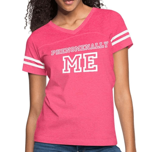 Womens Graphic Vintage Tee - Phenomenally me Sport T-shirt