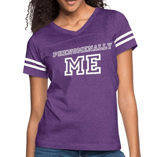 Womens Graphic Vintage Tee - Phenomenally me Sport T-shirt